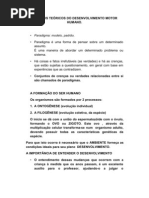 MODELOS TEÓRICOS DO DESENVOLVIMENTO MOTOR HUMANO
