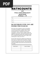 Izzy Mock Mathcounts