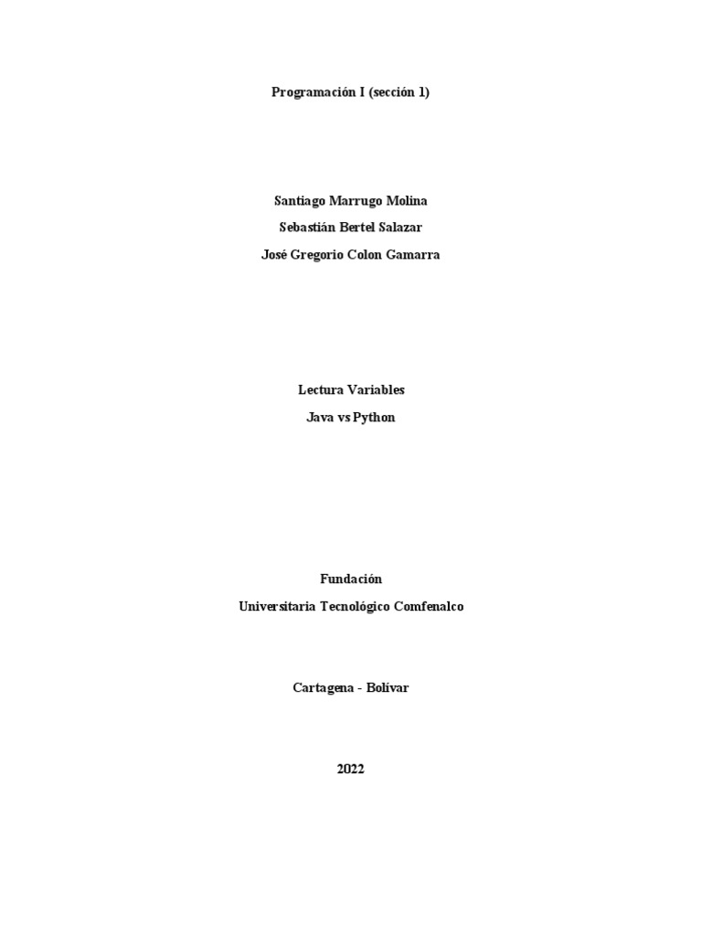 Lectura variables java vs python pdf java lenguaje de programaci n