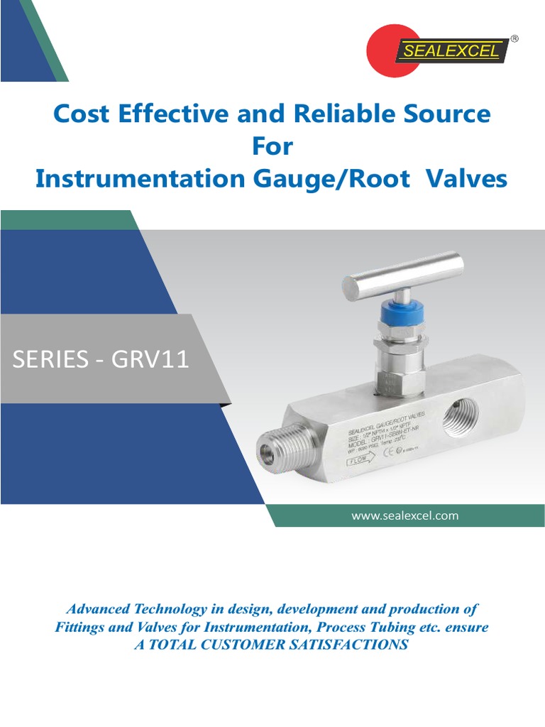 Gauge/Root Valves Overview - GRV11 | PDF | Valve | Pipe (Fluid Conveyance)