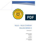 Modul MBS - NILAI NILAI SYARIAH DALAM BISNIS II