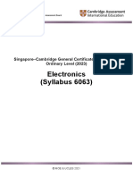 Electronics 6063 Y23 Sy