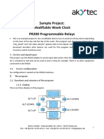 Modifiable Week Clock for PR200