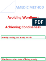 Avoiding Wordiness