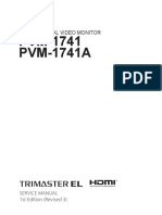 Sony pvm-1741 Pvm-1741a 1st-Edition Rev.3 SM