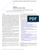 Determining The Inclusion Content of Steel: Standard Test Methods For
