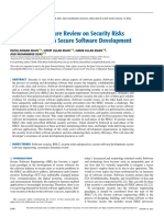 Systematic Literature Review On Security Risks and Its Practices in Secure Software Development