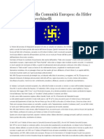 Il Vero Volto Della Comunità Europea Da Hitler A Hitler Di S. Zecchinelli