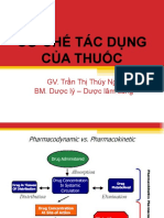 CƠ CHẾ TÁC DỤNG CỦA THUỐC