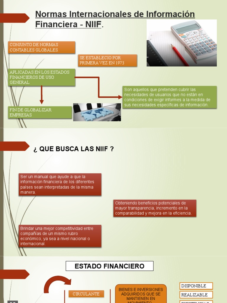 Normas Internacionales de Información Financiera - NIIF | PDF ...