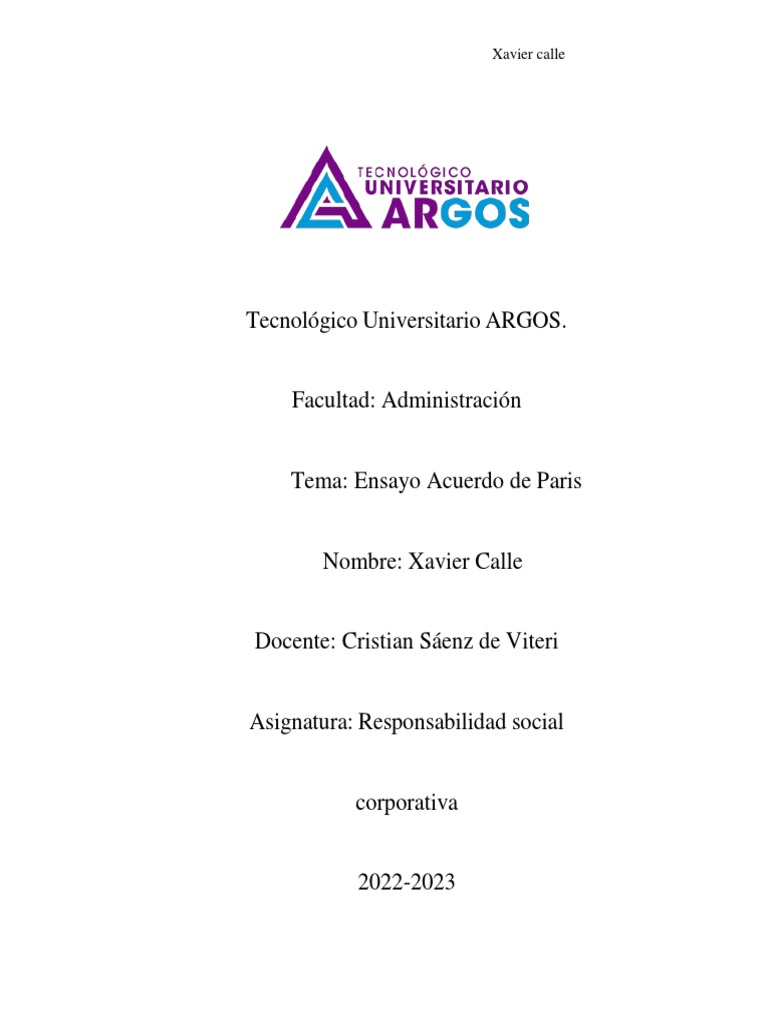 Acuerdo de Paris PDF