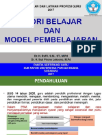 3 PLPG - Teori Belajar Dan Model Pembelajaran 2017 Ok