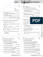 Grammar Check A Grammar Check B: 8.2 Be Going To 8.2 Be Going To