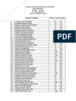 Notas de Matemáticas y Castellano de Colegio San Simón