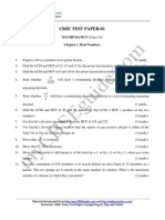 Cbse Test Paper-01: MATHEMATICS (Class-10) Chapter 1. Real Numbers