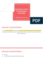 Introduction To Internal Control