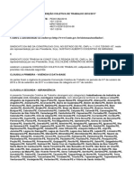 Convenção Coletiva 2016/2017 da Construção Civil de PE