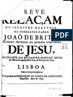 Breve Relação do Ilustre Martírio do Venerável Padre João de Brito