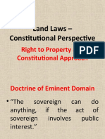 Land Laws - Constitutional Perspective