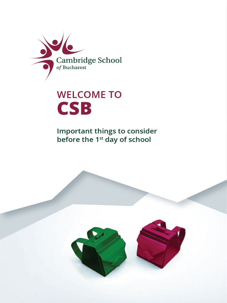 CSB School Year Preparation Guide | PDF | Sneakers | Shoe