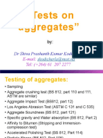 Tests On Aggregates