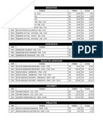2 - Tabela de Preços