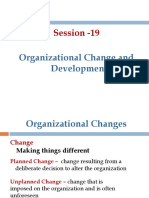 Session - 19: Organizational Change and Development