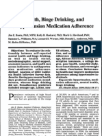 Mental Health, Binge Drinking, and Antihypertension Medication Adherence