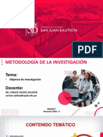 Semana 7 - Objetivo de Investigación