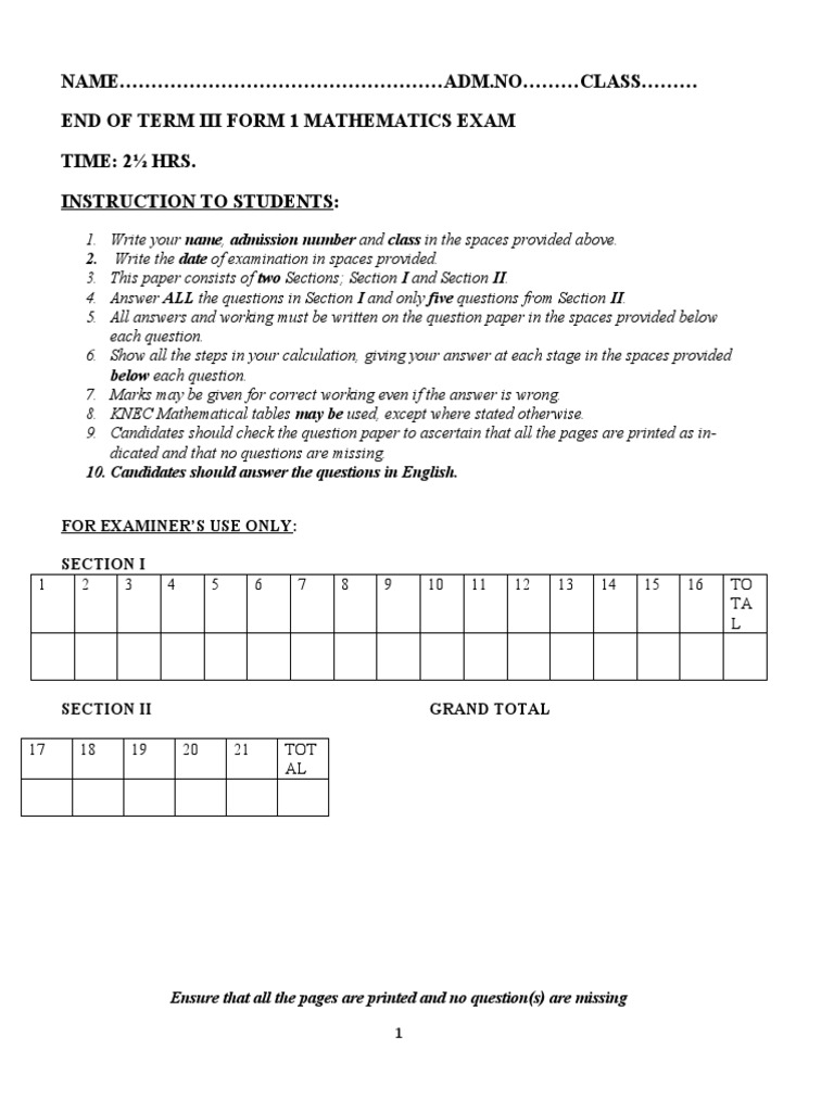 Mathematics Form 1 1 | PDF | Density | Triangle