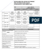 Hora 1 2: Quinto Semestre Grupo: Quimico Biólogo