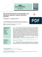 Uso de La Espironolactona en Dermatología: Acné, Hidradenitis Supurativa, Alopecia Femenina e Hirsutismo