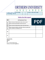 Index For Lab Report: Course Title: Wet Processing Technology - III Lab Course Code:TEX 4102