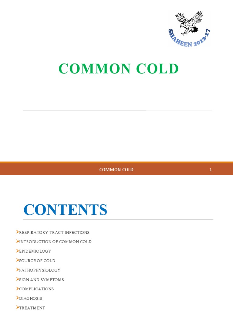 Introduction Common Cold PDF Common Cold Health Sciences