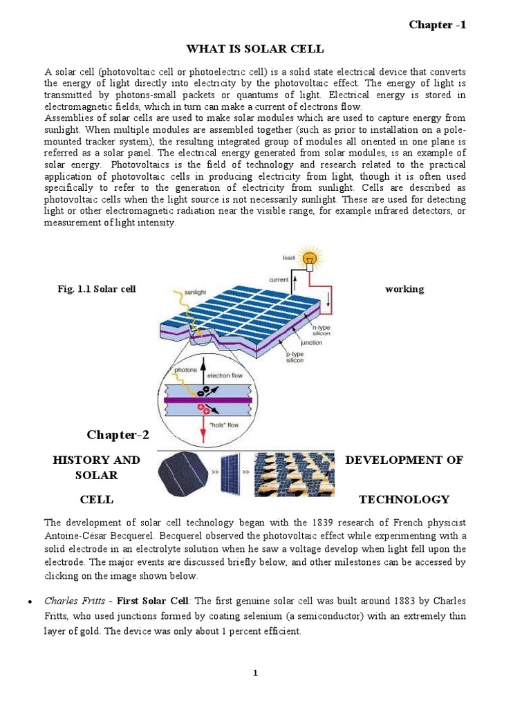 Overview of Solar Cell Technology | PDF | Thin Film Solar Cell | Solar Cell