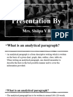 Analytical Paragraph 10