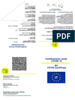 Certificazione Verde COVID-19 EU COVID Certificate: Schiatti Maria Vittoria
