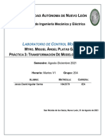 Transformación de modelos de sistemas a funciones de transferencia y viceversa