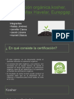 Certificación Orgánica, Kosher, Starbucks, Max