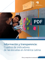 2019 - Unesco - Información y Transparencia. Cuadros de Indicadores de Las Escuelas en América Latina