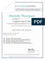 Certificate Culturally Adapted CBT For African Americans