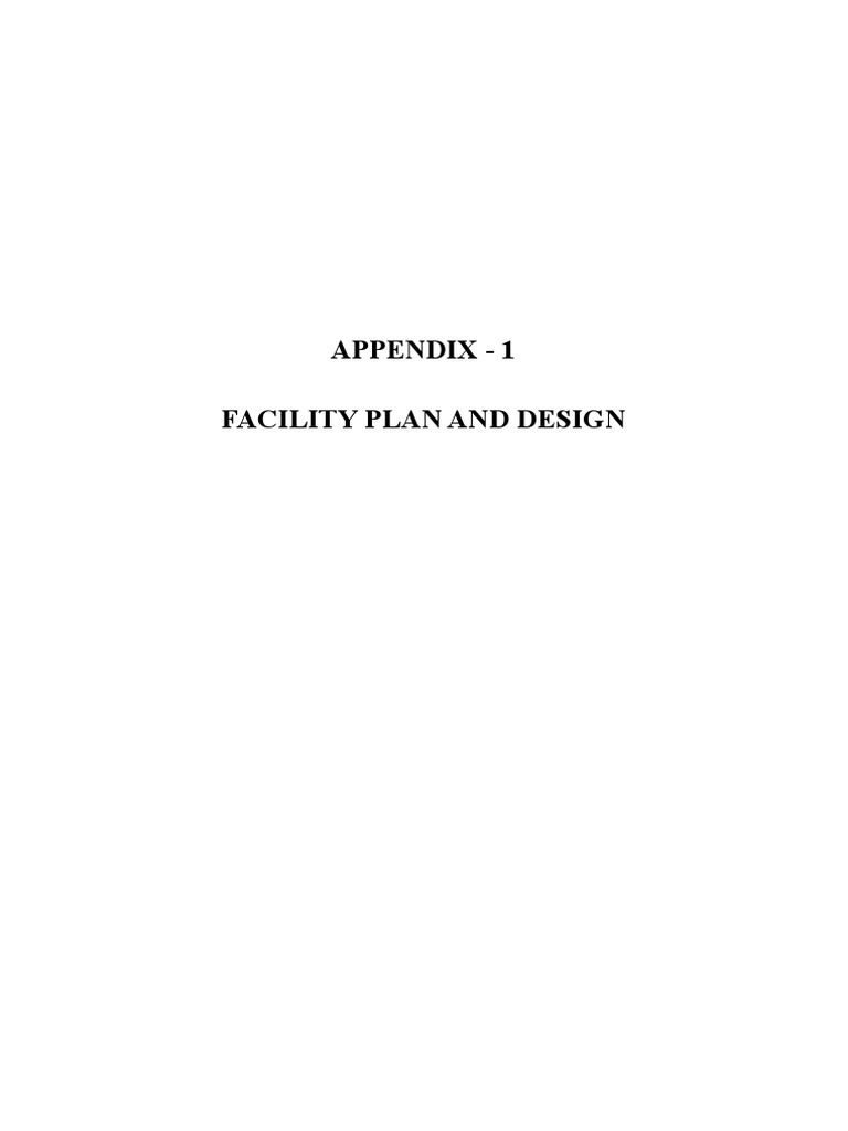 Appendix - 1 Facility Plan and Design | PDF | Flood | Discharge (Hydrology)