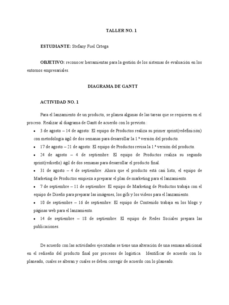 Gestión de Proyectos con Diagramas de Gantt | PDF