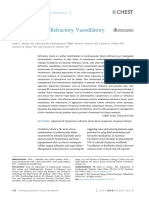 Management of Refractory Vasodilatory Shock: Contemporary Reviews in Critical Care Medicine