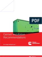 Genset Installation Guidelines