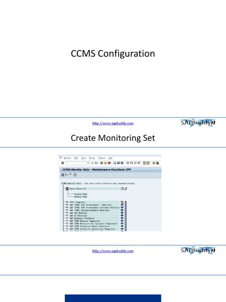 2.1 CCMS Configuration | PDF | Computers