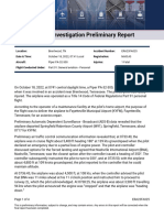 Aviation Investigation Preliminary Report 