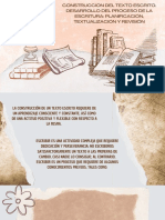 Construcción Del Texto Escrito. Desarrollo Del Proceso de La Escritura Planificación Textualización y Revisión