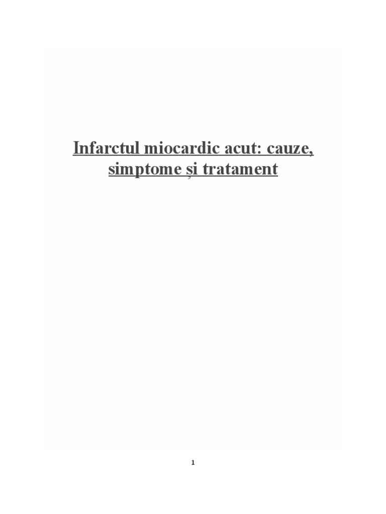 Infarctul Miocardic Acut | PDF