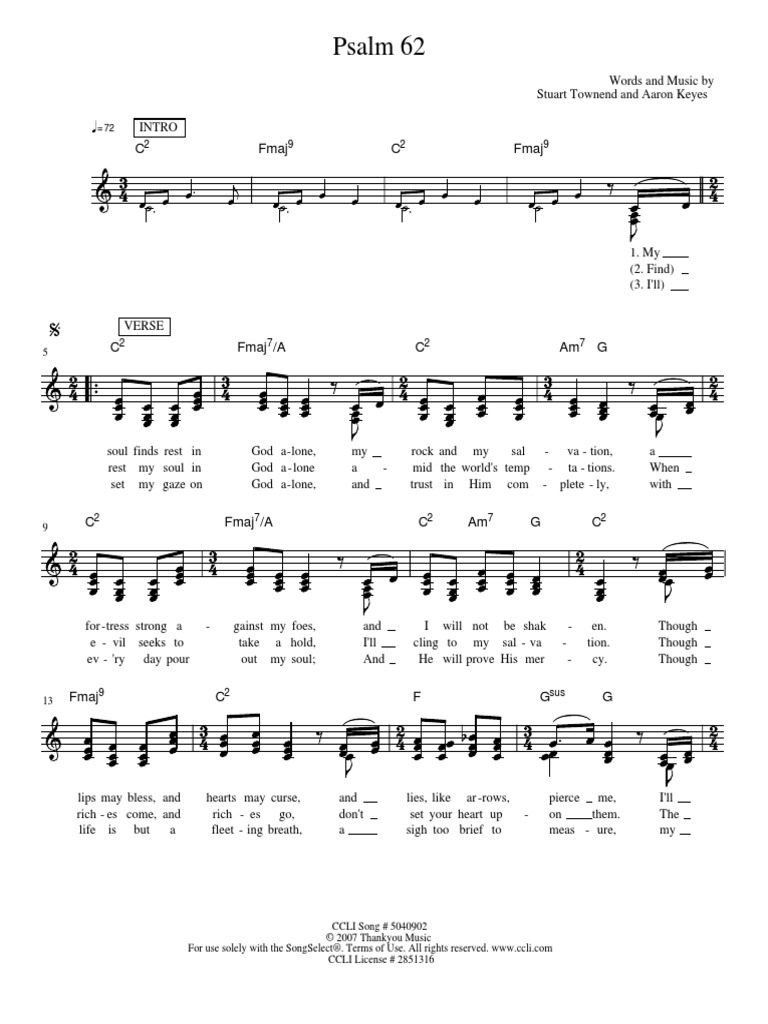 Psalm 62 Pdf Bible Content